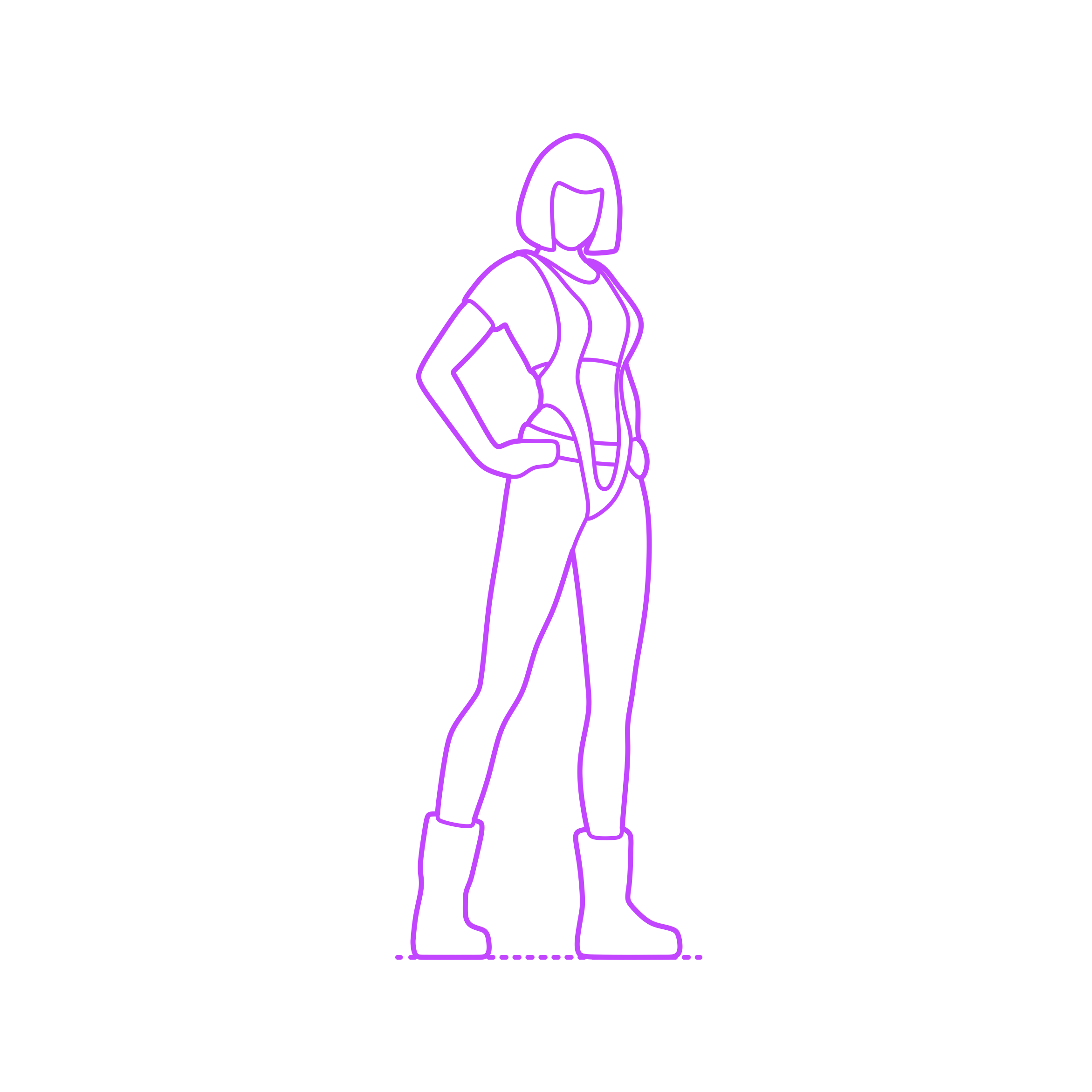 Pop Culture Action Heroes Leeloo Outline Icon Svg Set Free Vectors